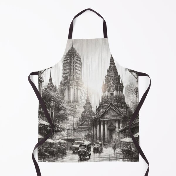 Item preview, Ancient Thai Sketch Art 06 designed and sold by I-HERE.