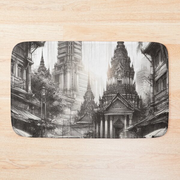 Item preview, Ancient Thai Sketch Art 06 designed and sold by I-HERE.