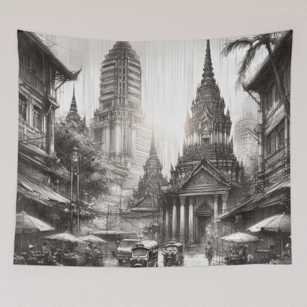 Item preview, Ancient Thai Sketch Art 06 designed and sold by I-HERE.