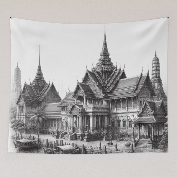Item preview, Ancient Thai Sketch Art 08 designed and sold by I-HERE.