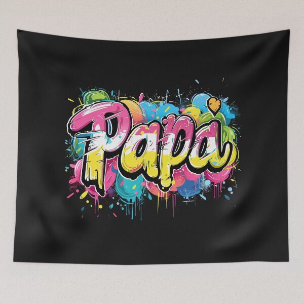 Item preview, Papa Graffiti style typography street art designed and sold by artlife709.
