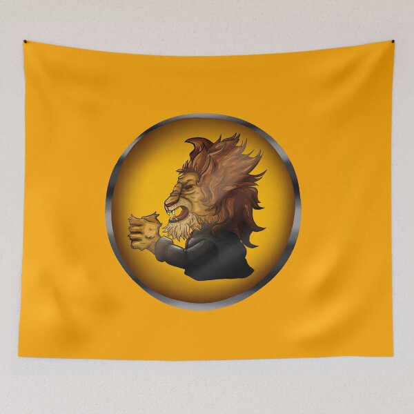 Item preview, Libertarian Fury: Javier Milei, The Lion of the Economy LOGO - king smiley miller miles designed and sold by MechanicalART.