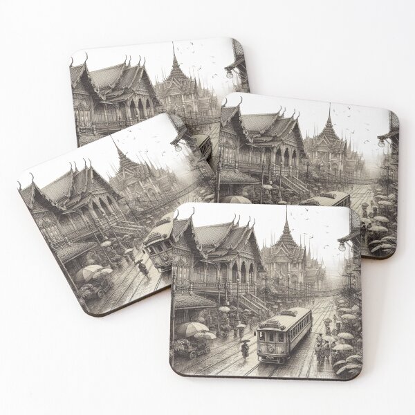 Item preview, Ancient Thai Sketch Art 10 designed and sold by I-HERE.