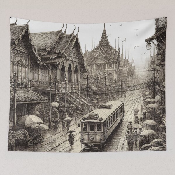 Item preview, Ancient Thai Sketch Art 10 designed and sold by I-HERE.