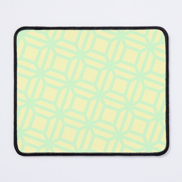 Item preview, Green Square Abstract Art Yellow Rectangle BiColor Tiles designed and sold by Alchemy-A-La-G.