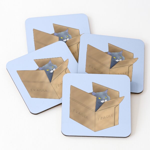 Item preview, Cat Sitting in Box Watching Angrily  designed and sold by KMH-Artwork.