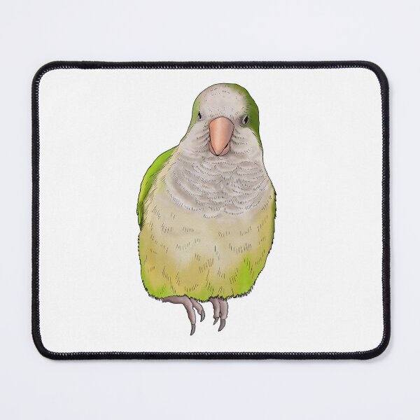 Item preview, Green Watercolour Quaker Parrot designed and sold by LittleBeaksArt.