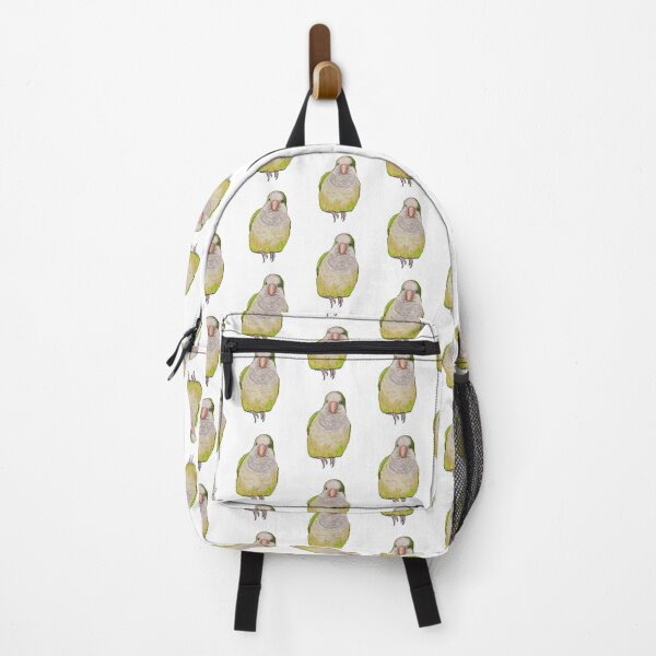 Item preview, Green Watercolour Quaker Parrot designed and sold by LittleBeaksArt.