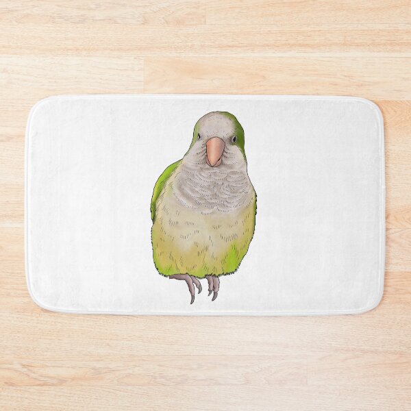 Item preview, Green Watercolour Quaker Parrot designed and sold by LittleBeaksArt.