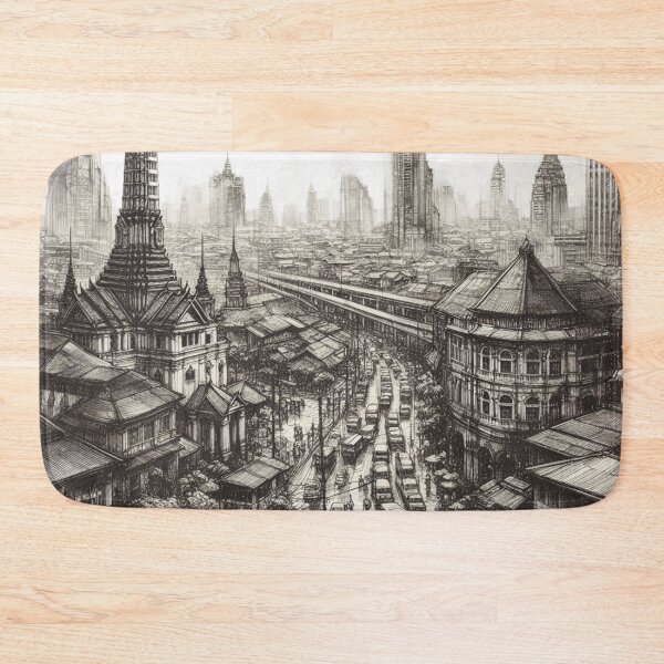 Item preview, Ancient Thai Sketch Art 11 designed and sold by I-HERE.