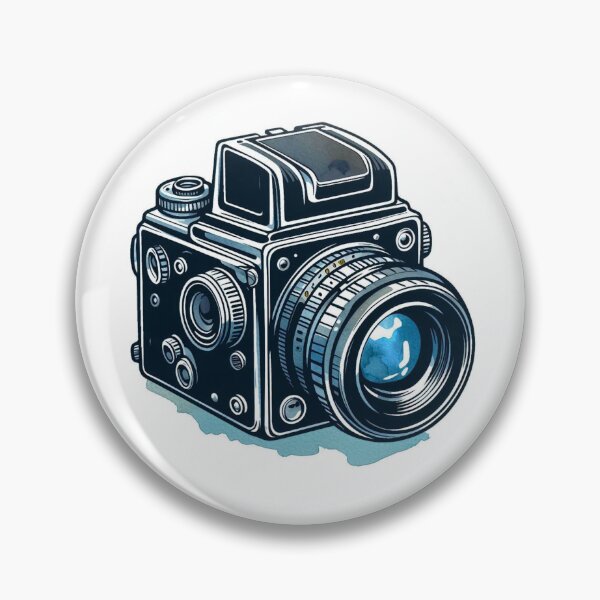 Item preview, Watercolor Hasselblad Film Camera designed and sold by ArtsyRexy.