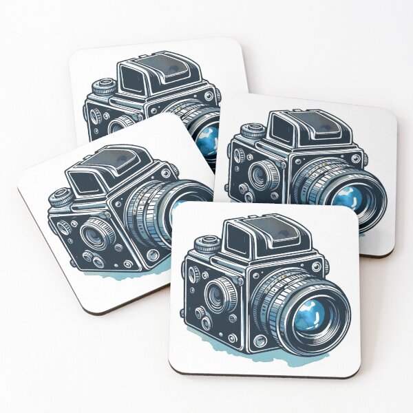Item preview, Watercolor Hasselblad Film Camera designed and sold by ArtsyRexy.