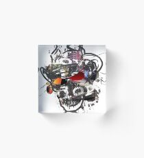 Skulls Love Is Dope Graphic Print Swag Acrylic Block