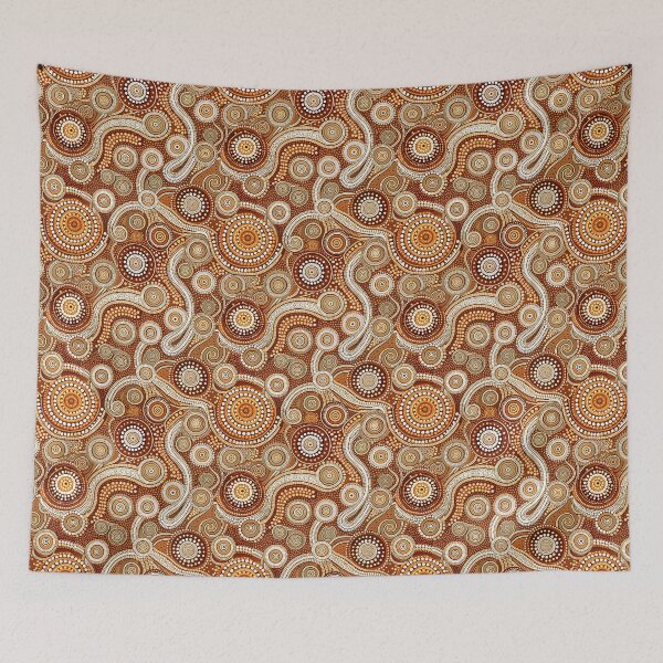 Item preview, Bigambul Native Australian Dot Art Pattern Sand Creatures designed and sold by MimsTees.
