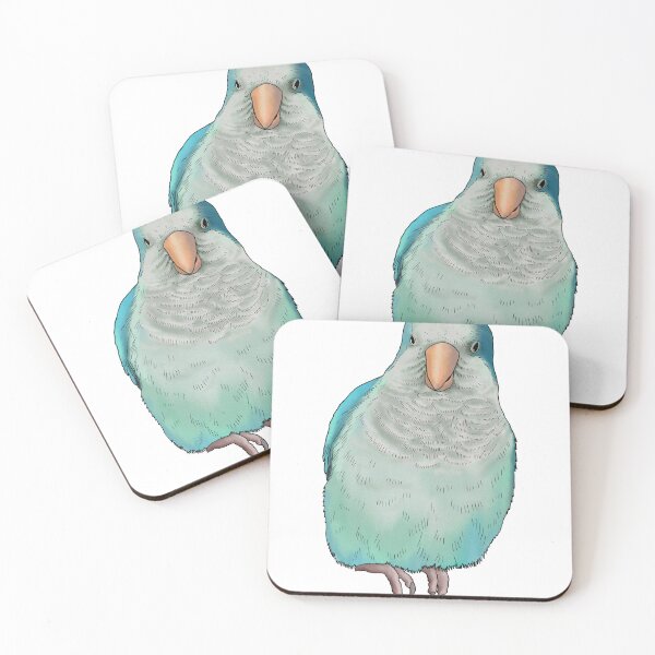 Item preview, Blue Watercolour Quaker Parrot designed and sold by LittleBeaksArt.