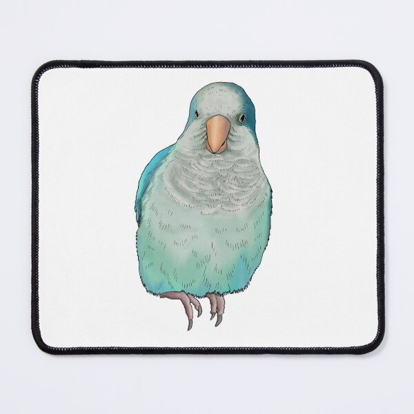 Item preview, Blue Watercolour Quaker Parrot designed and sold by LittleBeaksArt.