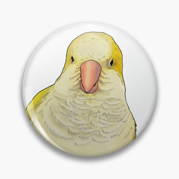 Item preview, Yellow Watercolour Quaker Parrot designed and sold by LittleBeaksArt.