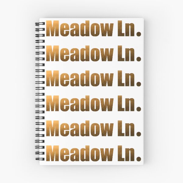 Item preview, Meadow Lane Street Name gift with golden meadow background designed and sold by TheMugDirectory.