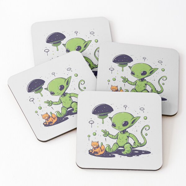 Item preview, Alien and Cat designed and sold by Anupios.