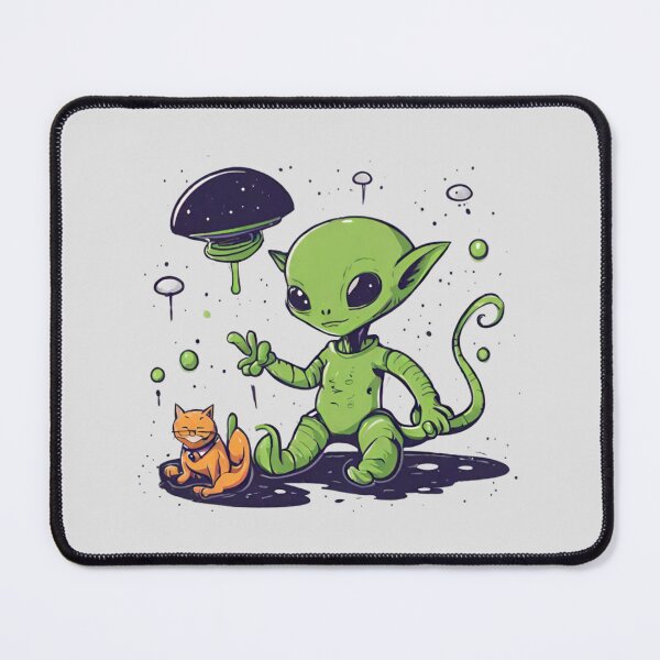 Item preview, Alien and Cat designed and sold by Anupios.
