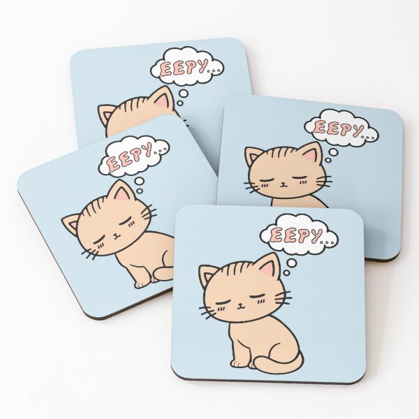 Item preview, Eepy Cat - Cute Sleepy Kitten Meme designed and sold by SpaceDogLaika.