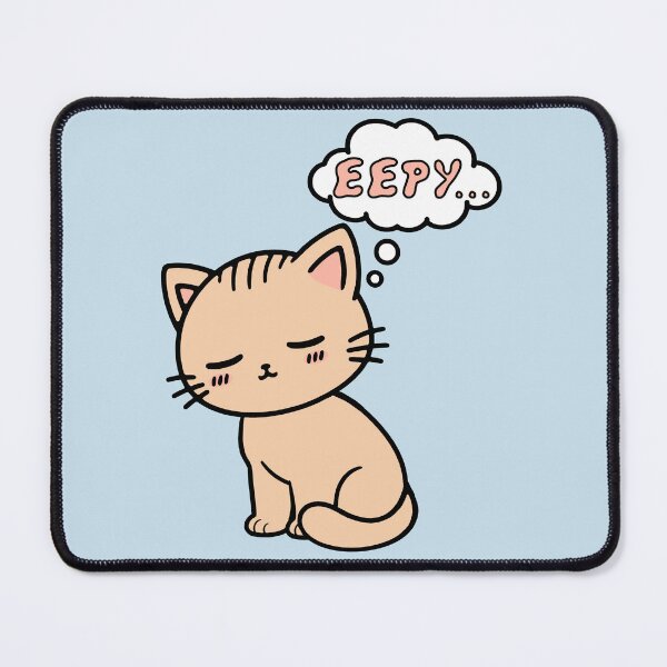Item preview, Eepy Cat - Cute Sleepy Kitten Meme designed and sold by SpaceDogLaika.