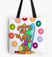 Summer Time Pup Tote Bag