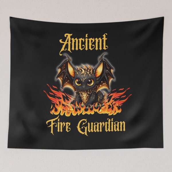 Item preview, Colorful Ancient Fire Guardian In Flames designed and sold by AlienOccupation.