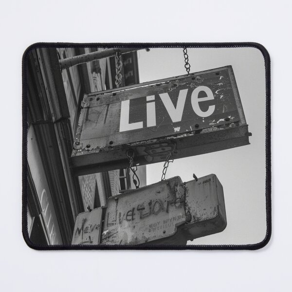 Item preview, "Live" Street sign cartel. Black and White designed and sold by The-soft-idea.