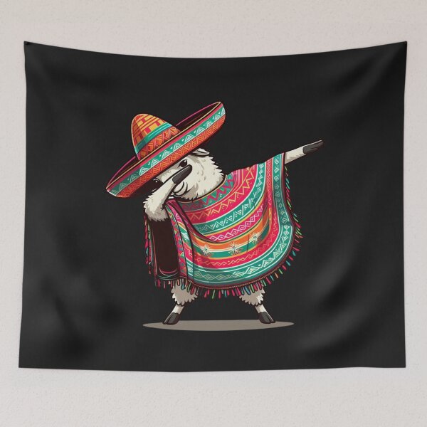 Item preview, Funny dabbing Mexican Llama Poncho 2024, Cinco De Mayo Party,  Gift For Mexicans, 05 05 2024 designed and sold by ArtByKatti.