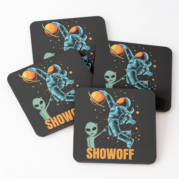 Item preview, Showoff Alien Pointing At Astronaut Playing Basketball designed and sold by AlienOccupation.