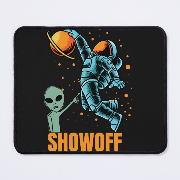 Item preview, Showoff Alien Pointing At Astronaut Playing Basketball designed and sold by AlienOccupation.