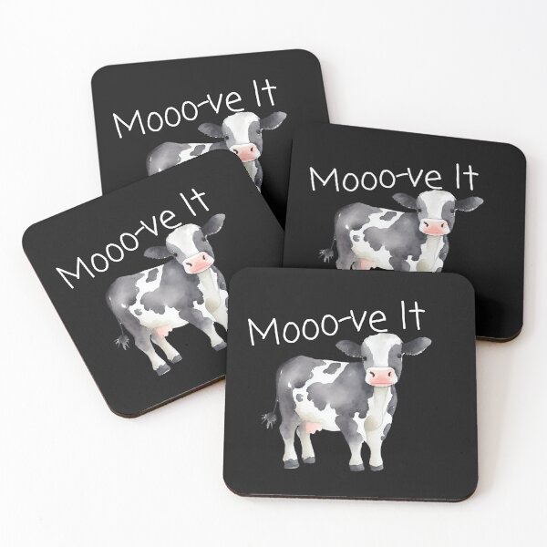 Item preview, "Moove it" Funny Cow Humor Art designed and sold by WhoF.ingKnew.