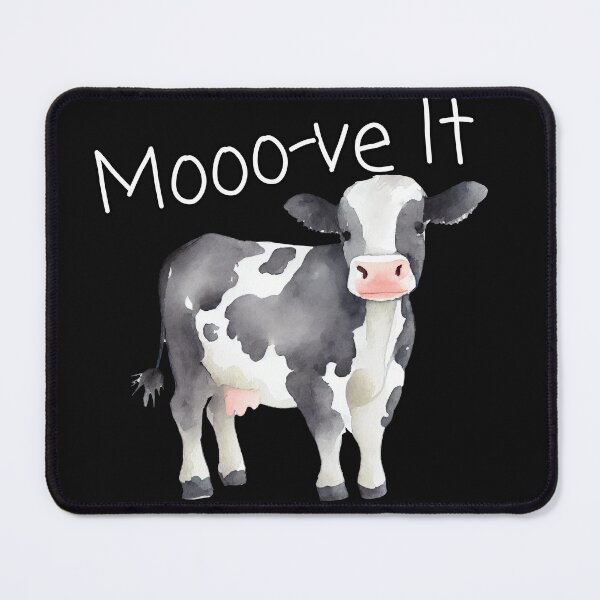 Item preview, "Moove it" Funny Cow Humor Art designed and sold by WhoF.ingKnew.