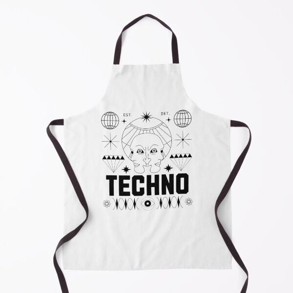 Aperçu de l'œuvre TECHNO - Face à la Tech (Noir) créée et vendue par Discothreadz.