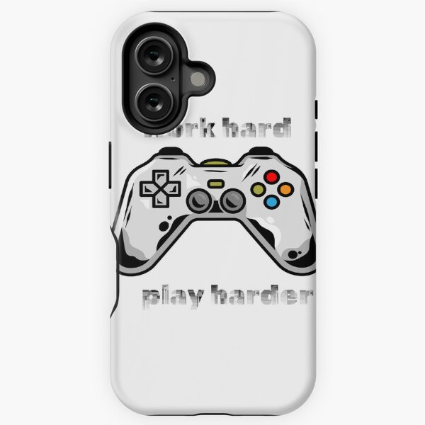 Vista previa del artículo con la obra «Trabaja duro, juega duro», diseñado y vendido por FerHermes.