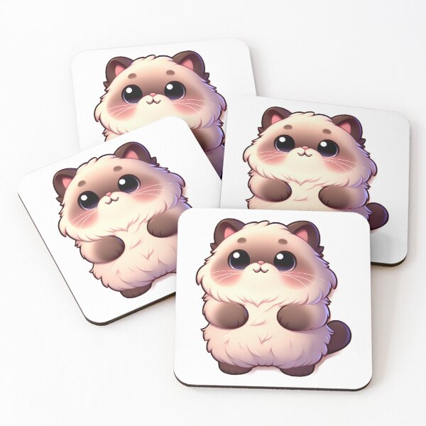 Item preview, Kawaii himalayan cat designed and sold by Cloudlilyart.
