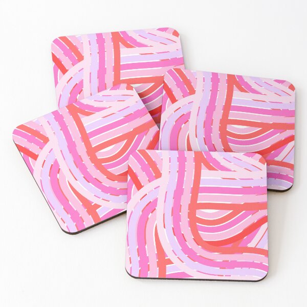 Artikelvorschau, Gewebte rosa, rote und violette Streifen entworfen und verkauft von HeyDaisyShop.