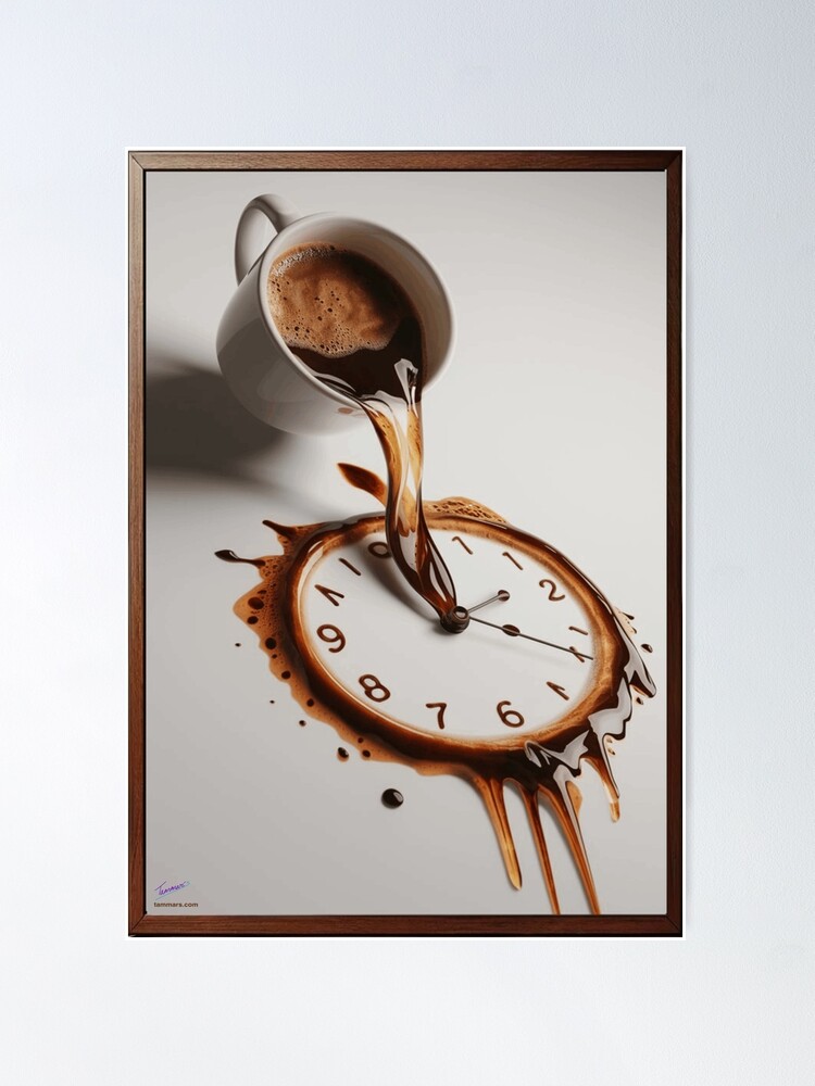 油彩画 coffee time Coffee Time | Salvador Dali Inspired | Surrealism | Coffee