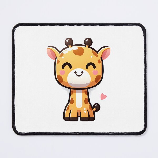 Item preview, Kawaii giraffee smiling designed and sold by Cloudlilyart.