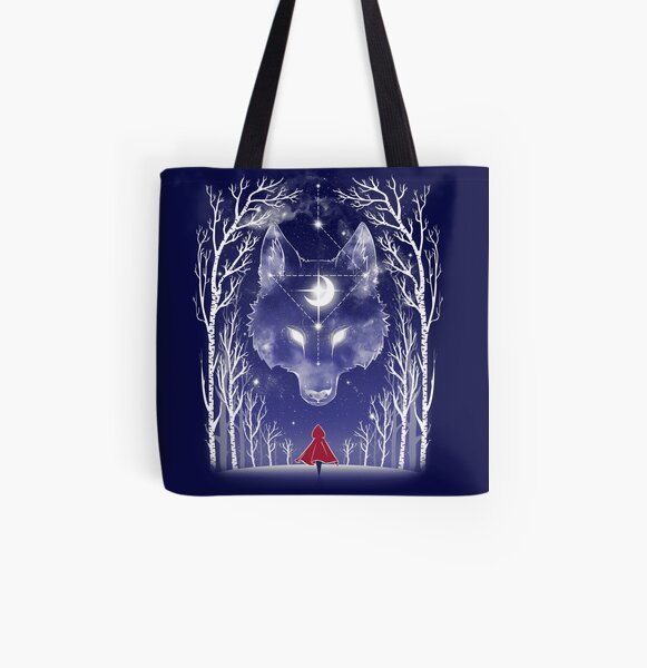 Starry Red Riding Hood All Over Print Tote Bag