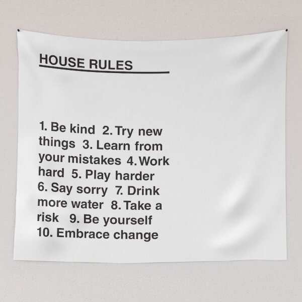 Item preview, House Rules designed and sold by thenativestate.