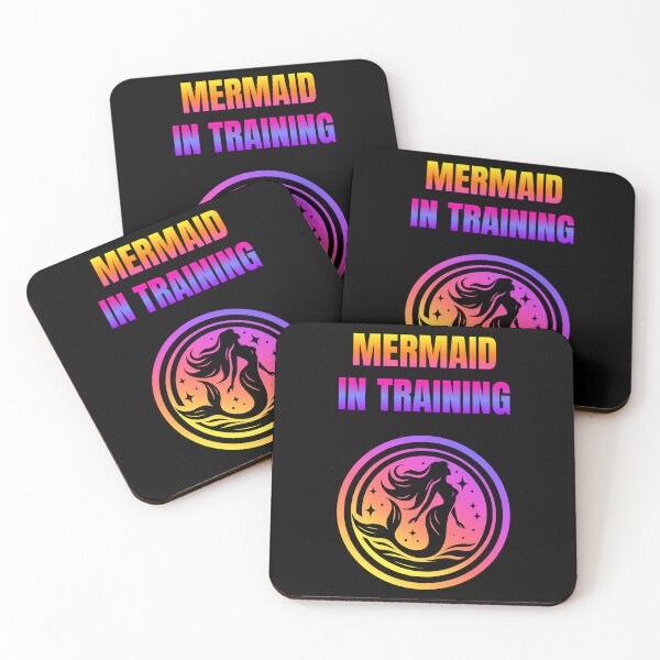 Item preview, Mermaid In Training (Black, Pink, Blue, Purple, Yellow) designed and sold by Artography Designs.
