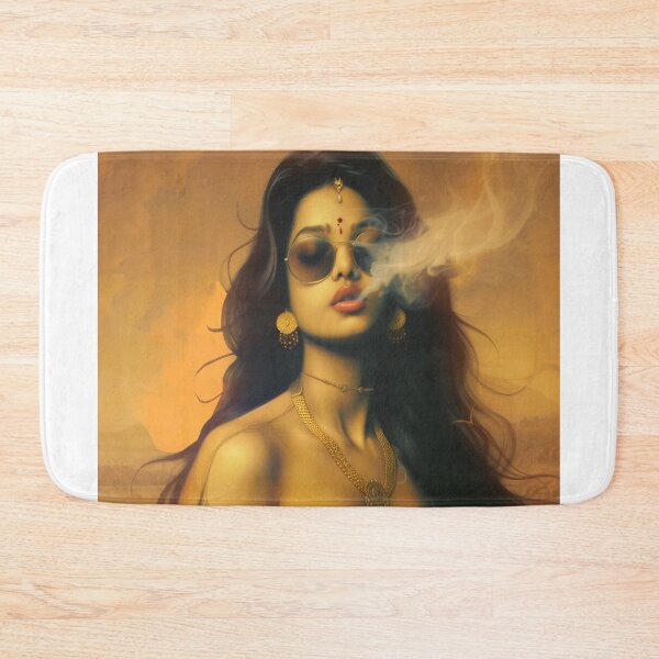 Item preview, Indian Woman Smoking Wall Art, designed and sold by Rockwpapart.