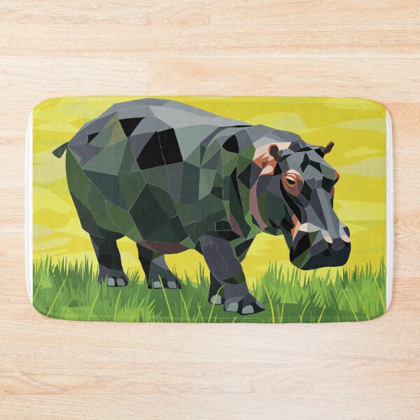 Item preview, Geometric Hippo designed and sold by NosandEdgy.
