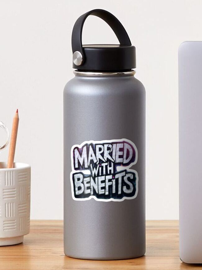 Thumbnail 1 of 3, Sticker, Married With Benefits Graffiti designed and sold by Vixen-Games.