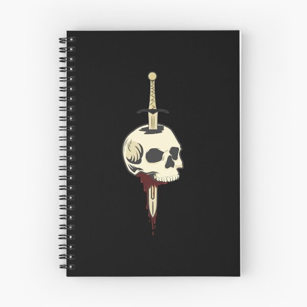 Item preview, Knife Through bleeding Skull designed and sold by Khial.