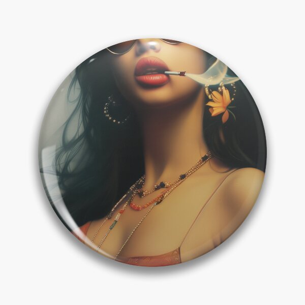 Item preview, Indian lady smoking art designed and sold by Rockwpapart.