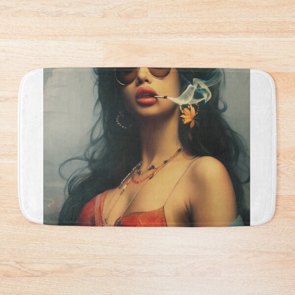 Item preview, Indian lady smoking art designed and sold by Rockwpapart.