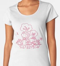 Cartoon Pink Women's Premium T-Shirt